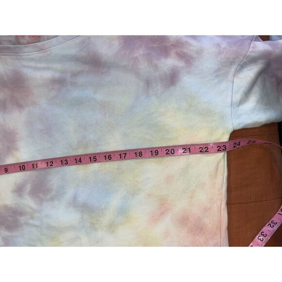 Betsey Johnson Tie-Dye Crewneck Pastel Casual Women's Sweatshirt Size XL - Picture 5 of 6